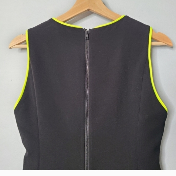 Alice + Olivia Colin Neon Trim Sleeveless Mini Dress Size 6 $295 - Picture 10 of 12